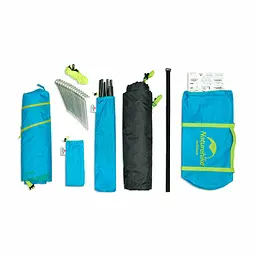 Намет Naturehike P-Series NH18Z044-P чотиримісний 210T/65D зелений - мініатюра 3