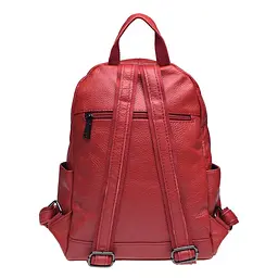 Шкіряний жіночий рюкзак Keizer K110086-red - мініатюра 3