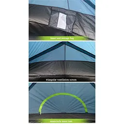 Намет Naturehike Tagar NH17T180-J двомісний темний блакитний - мініатюра 4