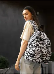 Жіночий рюкзак Sambag Active тканевий з принтом "zebra" 40 х 33 х 14 см (11811146) - мініатюра 6