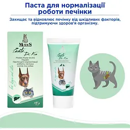 Паста для котів та собак Modes Dr.Kis Hepatic для нормалізації роботи печінки 50 г - мініатюра 3