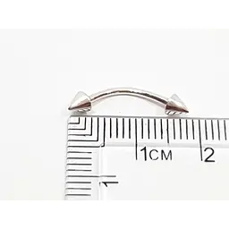 Срібна сережка для пірсингу брови Dear. 7015С - мініатюра 2