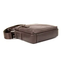Месенджер в гладкій шкірі коричневий Tiding Bag 8718C коричневий - мініатюра 4