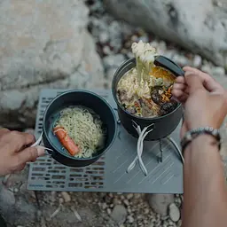 Набір посуду для кемпінгу 2 од. Naturehike CNK2300CJ0002, 1,2 л, алюміній - мініатюра 10