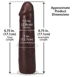 Фалоімітатор Doc Johnson The Realistic Cock ULTRASKYN 7 Inch, 17.1 см - мініатюра 5