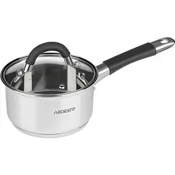 Ківш Ardesto зі скляною кришкою Gemini Salerno 1.6л нержавіюча сталь силікон kuh0014699