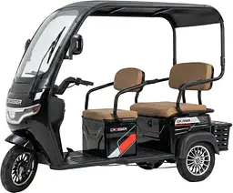 Електроскутер Триколісний Crosser TR7 VAGON (1000W, 72V,24Ah) Чорний - мініатюра 2