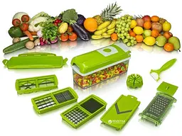 Овочерізка для приготування салату нарізки овочів фруктів GNS Nicer Dicer Plus - мініатюра 2