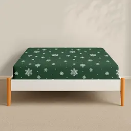 Простирадло на резинці фланель 160х200х30 SNOWFLAKES FOREST COSAS (4822052475874) - мініатюра 2