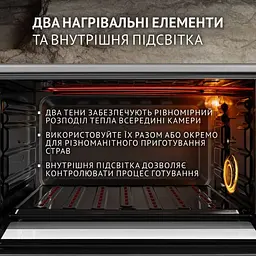 Електрична піч Perfelli Sierra 48 Grey - мініатюра 4