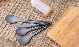 Набір столових приладів Sea to Summit Frontier UL Cutlery Set, 3 предмети Темно-сірий - мініатюра 5