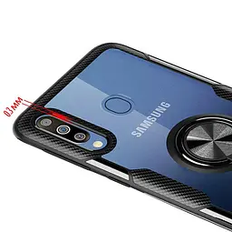 Чохол Primolux Ring Magnetic Stand для Samsung Galaxy M30 2019 (SMM305F) Black - мініатюра 3