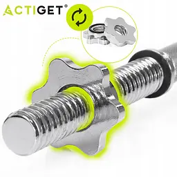 Гриф гантельний Actiget 48 см 28 мм ACT0003 - мініатюра 10