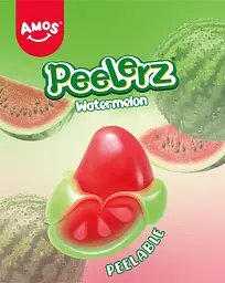 Желейні цукерки Amos Peelerz Peelable Watermelon Gummy Candy 170г - мініатюра 4