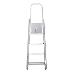 Драбина Eurogold зварна 4-х сходинкова GREY, 156х49х9см, Арт.214 (ЕГ-214 GREY) - мініатюра 4