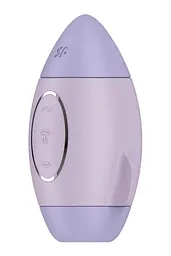 Вакуумний стимулятор клітора з вібрацією Satisfyer Mission Control фіолетовий - мініатюра 2