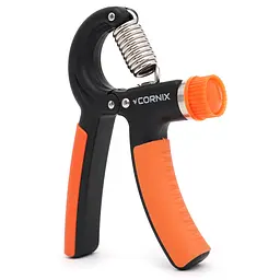 Еспандер кистьовий Cornix 5-60 кг з регульованим навантаженням XR-0144 Black/Orange - мініатюра 1