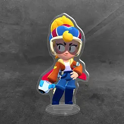 Акрилова колекційна фігурка Brawl Stars Джанет (G-Force Janet) 10 см