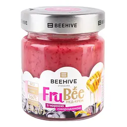 Мед-крем Beehive FruBee, з чорною смородиною, 250 г (823882) - мініатюра 2