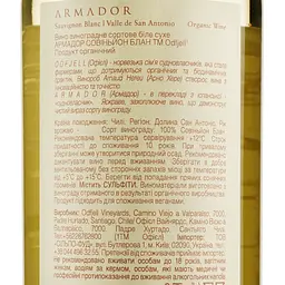 Вино Odfjell Shipowner Gran Reserva Sauvignon Blanc, 13%, 0,75 л (871900) - мініатюра 3