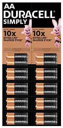 Батарейка DURACELL LR06 MN1500 уп. 1х2 шт. відривна (плакат 2х10) (6768607)