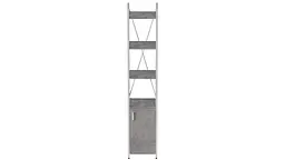 Етажерка 4/34 Ferrum-decor Серії Коннект з тумбою 179x34x28 Білий ДСП Бетон (FRD-104476) - мініатюра 4