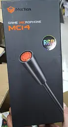 Настільний USB-мікрофон MeeTion MT-MC14 з підсвічуванням RGB 5В Гусяча шия на 360 градусів Чорний - мініатюра 4