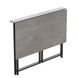 Стіл розкладний Моріс Ferrum-decor 750x1000x600 Чорний метал ДСП Бетон 16 мм (FRD-104675) - мініатюра 9