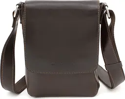 Чоловіча шкіряна сумка через плече GRANDE PELLE 20×15×5 см sum0022227 - мініатюра 3