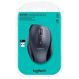 Миша бездротова Logitech M705 Marathon Black лазерна (910-001949) - мініатюра 2