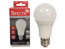 Лампа світлодіодна SPECTR LUX 15W E27 4000K A60 1350Lm C-A60-15274 (17871)