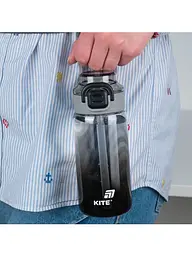 Пляшка KITE для води 600 мл чорна (K25-1212-1) - мініатюра 5