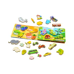 Розвиваючий Альбом PuzzleOk Головоломка на липучках Puz-22925 - мініатюра 2
