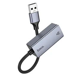Інтернет-адаптер Hoco UA37 1000 Mbps USB to RJ45 мережева карта зовнішня - мініатюра 5