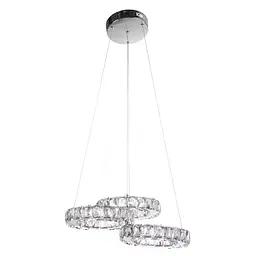 Люстра підвісна Brille кришталева LED 30W WW+NW+CW CH (BR-973S/3)