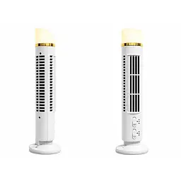 Вентилятор Bladeless Tower Fan FS-001 2 рівня LED підсвітка живлення від батарейок AAA / USB / розетки 220в AC Power|