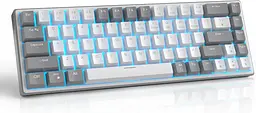 Ігрова механічна дротова клавіатура MageGee Sky68 / 60% /68 клавіш / Red Switch / White - мініатюра 2