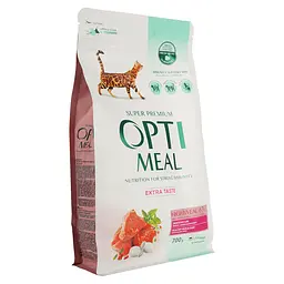 Сухий корм для дорослих котів Optimeal з телятиною 0.7 кг (B1810502) - мініатюра 3