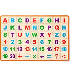 Двостороння дошка Woody ABC з магнітними літерами (90107) - мініатюра 2