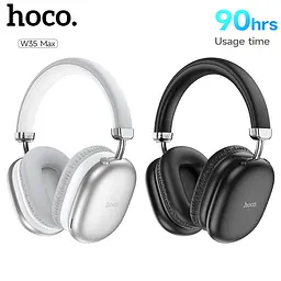 Бездротові навушники Hoco W35 Max, ANC, BT5.3, AUX, TF, 800mAh, 90h, silver - мініатюра 9
