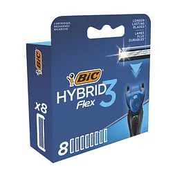 Змінні картриджі для гоління BIC Hybrid 3 Flex, 8 шт. - мініатюра 2