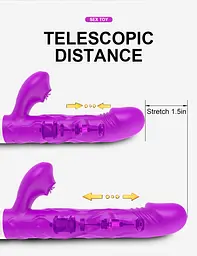 Вібромасажер SiliconeTongue Vibrator, USB 10 функцій Boss Series 63-00064 100165 - мініатюра 6