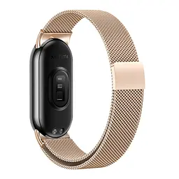 Ремінець ANCHOR Milanese Loop Metal Magnetic Xiaomi Mi Band 8/Mi Band Gold (32363_2917243) - мініатюра 2