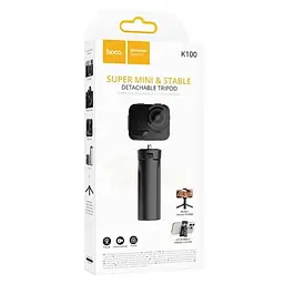 Монопод для селфі Hoco K100 Prestigio Black - мініатюра 2