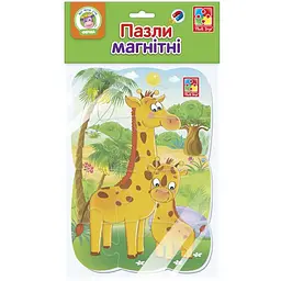 Пазли на магніті Vladi Toys Мої перші ігри Жирафики А5 12 елементів (VT3205-79)