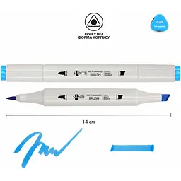 Маркер акварельный Santi sketch SM-20 бирюзовый 6 шт. (390530) - миниатюра 2