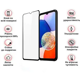 Захисне скло BeCover для Samsung Galaxy A14 4G SM-A145 / A14 5G SM-A146 Black (708953) - мініатюра 3