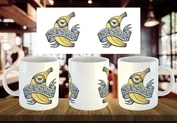 Чашка "Bad the Bananna" 330 мл Бірюзова