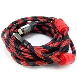 Кабель HDMI (M) - HDMI (M), 5 м, Black/Red Extradigital teh0020759