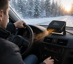 Автомобільна дуйка CAR FAN CF-701 / Обігрівач від прикурювача - мініатюра 2